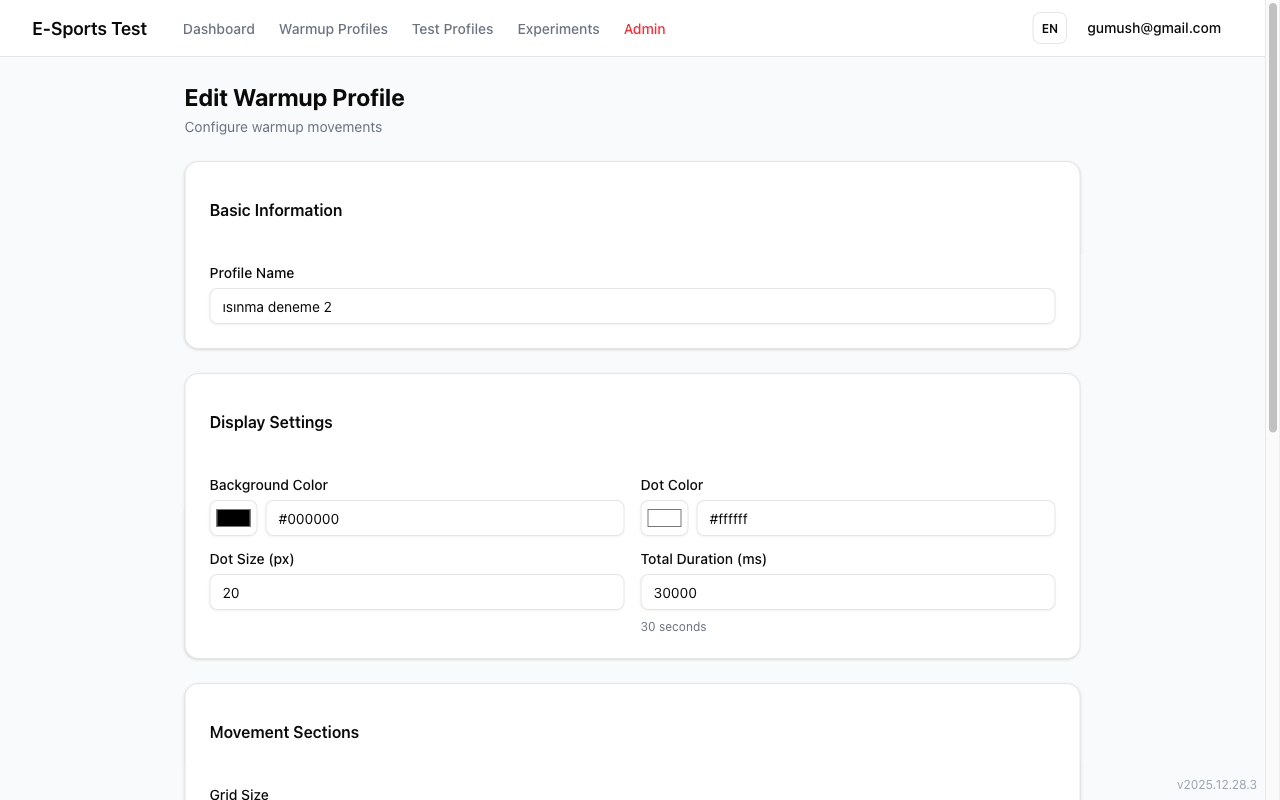 Isınma Hareket Profilleri